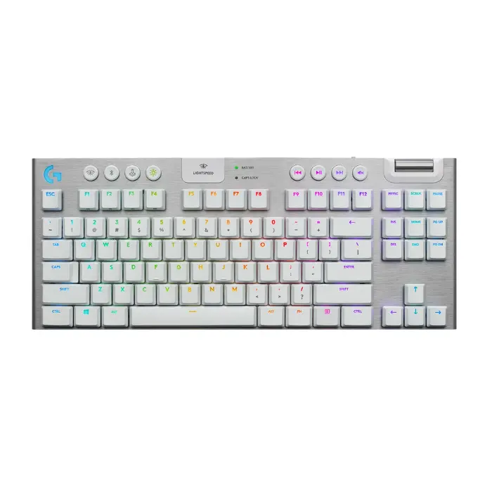 Logitech G915 TKL White RGB Teclado Mec nico ingl s